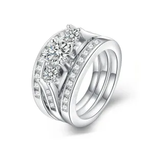 Wholesale Fashion Lady Shiny Zircon Engagement Ring