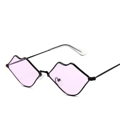 Creative Lip Shape Women Candy Color Fashion Sunglasses