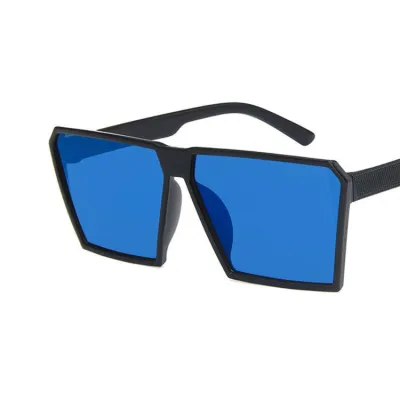 Kids Fashion Rectangle Big Frame PC Resin Lens Sunglasses