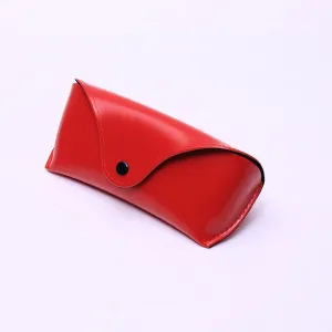 Men And Women Solid Color PU Leather Sunglasses Holder