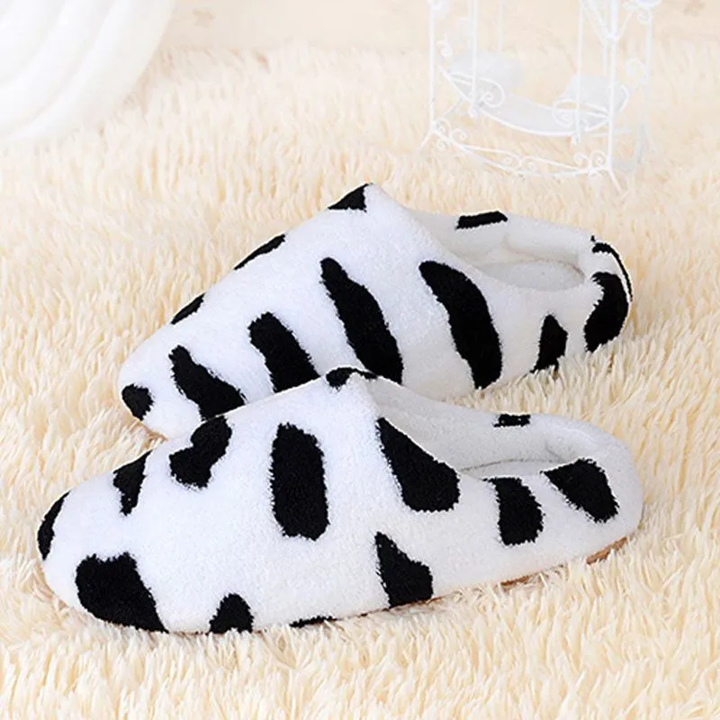 Size 5-11 Fashion Coral Fleece Upper Soft Outsole Antiskid Indoor Slippers Shoes