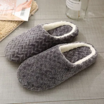 New Jacquard Indoor Soft Outsole Cotton Slippers Shoes for Unisex Size 5-12