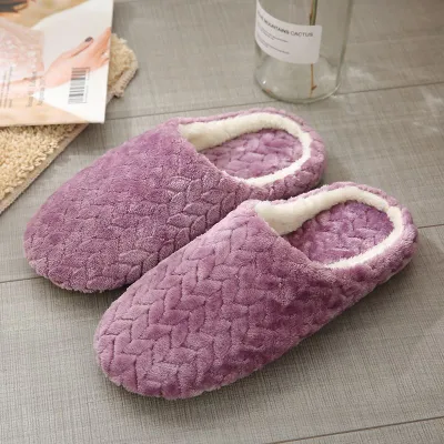 New Jacquard Indoor Soft Outsole Cotton Slippers Shoes for Unisex Size 5-12