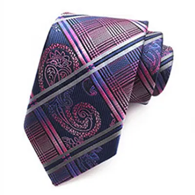 8cm Business Formal Occassion Wear Jacquard Weave Polyester Tie Set