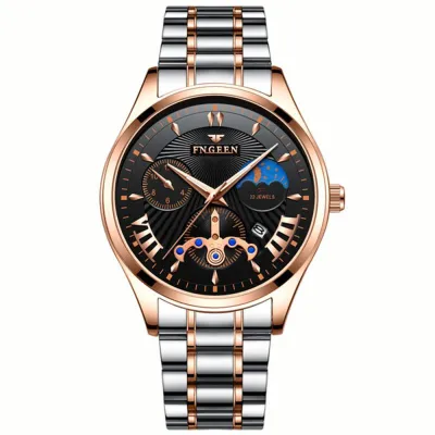Men's Creative Leisure Metal Band Luminescent Dial Watch