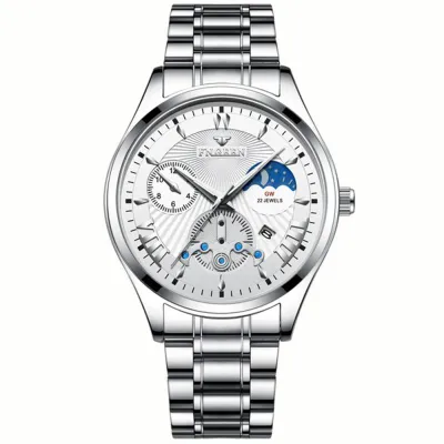 Men's Creative Leisure Metal Band Luminescent Dial Watch