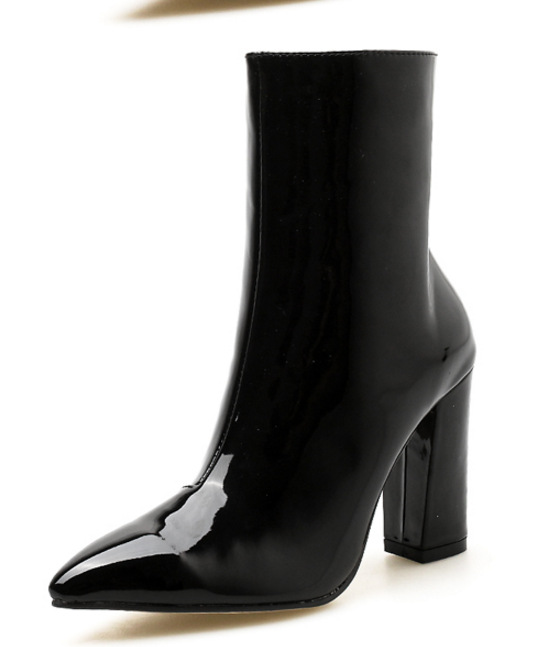 Therapy black outlet patent alloy boots