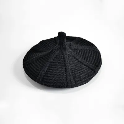 Girls Cute Solid Color Knitted Beret