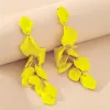 Yellow Rose Earrings