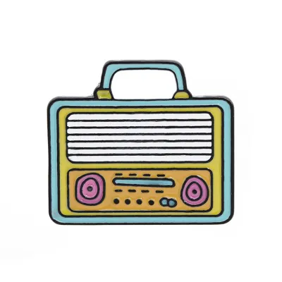 Creative Cute Cartoon Game Console Shape Alloy Brooch