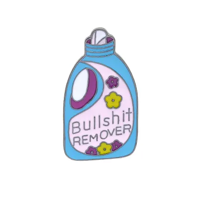 Cute Cartoon Geometric Shape Design Color Alloy Brooch Unisex