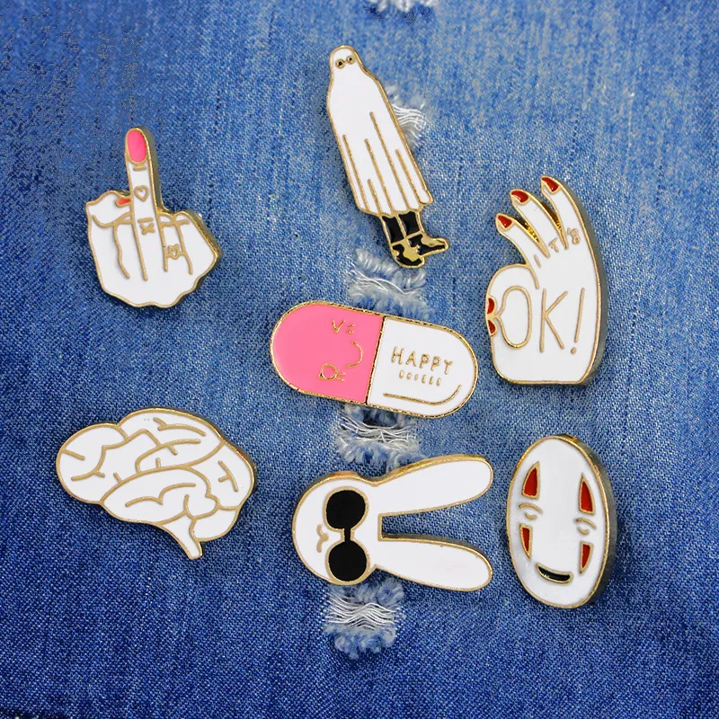 Creative Unique Cartoon Shape Design Alloy Brooch