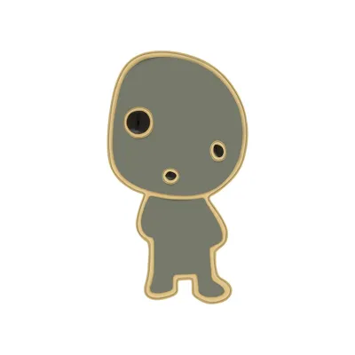 Funny Cute Cartoon Alien Shape Alloy Brooch Unisex Brooch