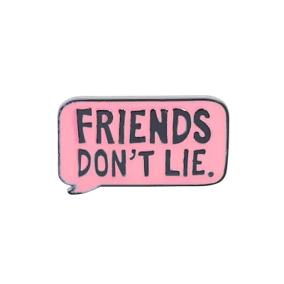 Creative Unique Letter Pattern Slogan Design Alloy Brooch Unisex Cartoon