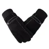 Touch Screen Pigskin Strap White Line Black