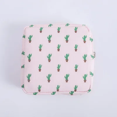 Portable Travel Storage Sanitary Pad Makeup Bag Korean Clutch Cotton
