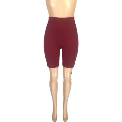 S-XXL Women Solid Color Bandage Hollow Tight Shorts