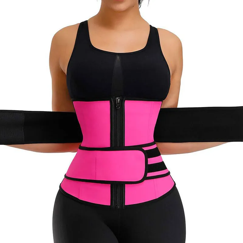 S-4XL Women High-Waisted Zipper Design Belly Wrap Shapewear