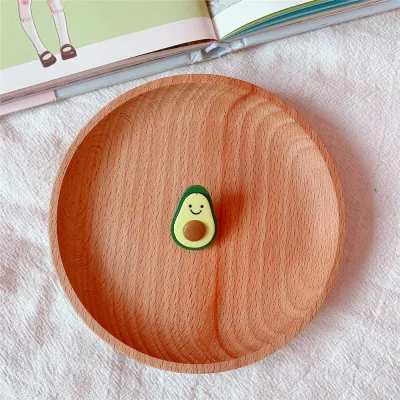 Fashion Avocado Green Hair Clip And Elastic Hair Band Set Unisex Cartoon Fruit Hair Accessories
