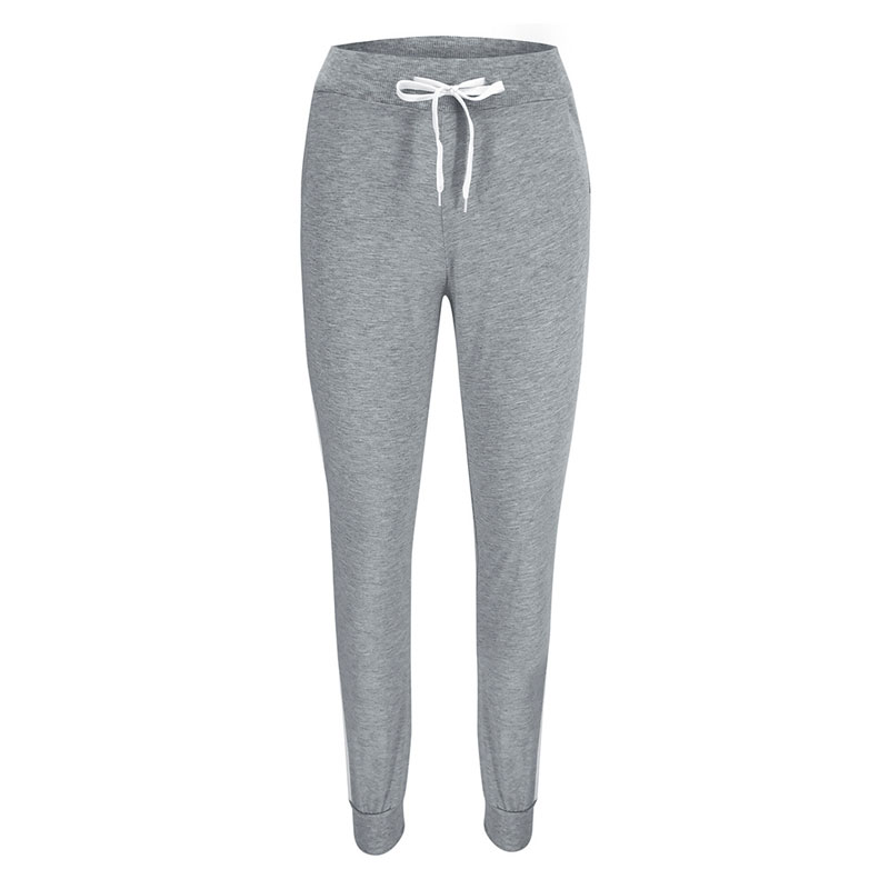 【BAON】[unisex] Come color banding jogger pants Gender-Neutral-Cuffed-Sweat-