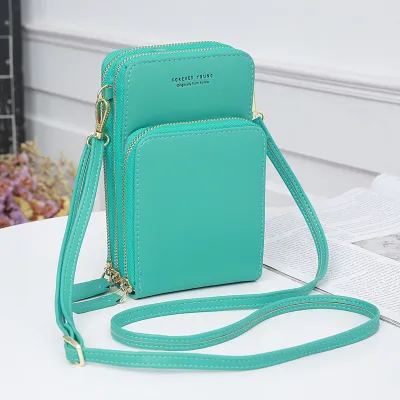 Women Long Section Multifunction PU Leather Shoulder Bag