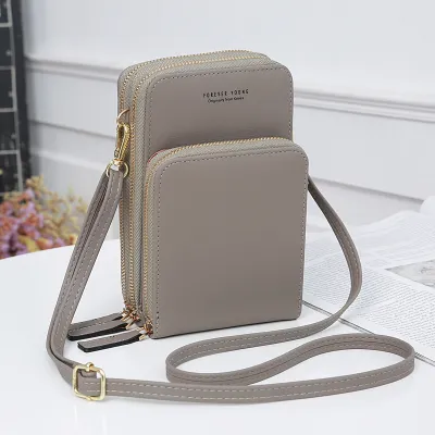 Women Long Section Multifunction PU Leather Shoulder Bag