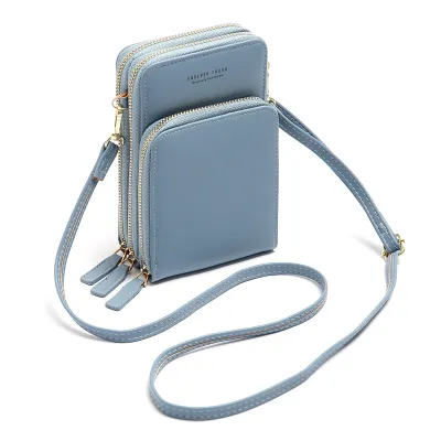 Women Long Section Multifunction PU Leather Shoulder Bag