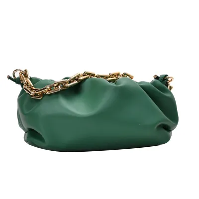 Women's Creative Cloud Design Chunky Chain PU Shoulder Bag