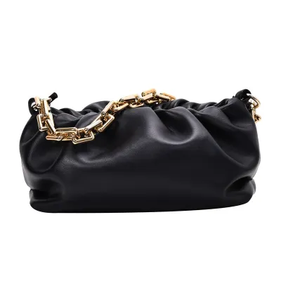 Women's Creative Cloud Design Chunky Chain PU Shoulder Bag