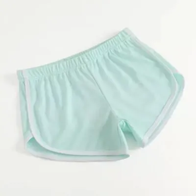 Women Casual Loose Color Blocking Sports Shorts