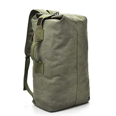 Unisex Outdoor Canvas Large Capacity Backpack for Men