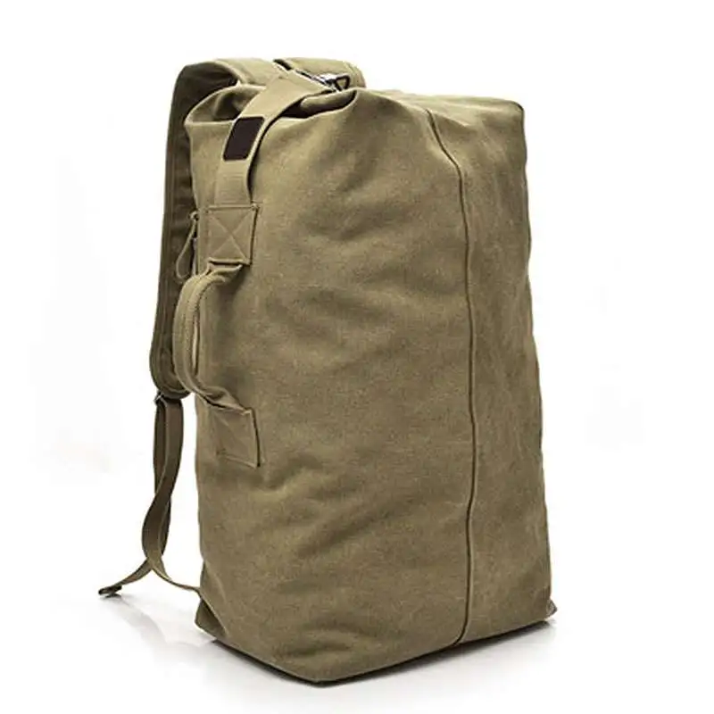 Unisex Outdoor Canvas Large Capacity Backpack for Men