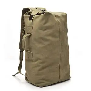 Unisex Outdoor Canvas Large Capacity Backpack for Men