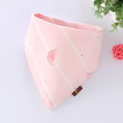 Newborn Baby Triangle Cartoon Bib Burp Cloth - Cotton Unisex