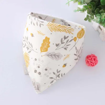 Newborn Baby Triangle Cartoon Bib Burp Cloth - Cotton Unisex