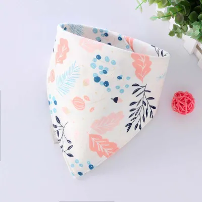Newborn Baby Triangle Cartoon Bib Burp Cloth - Cotton Unisex