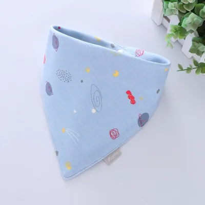 Newborn Baby Triangle Cartoon Bib Burp Cloth - Cotton Unisex