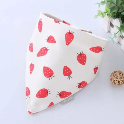 Newborn Baby Triangle Cartoon Bib Burp Cloth - Cotton Unisex