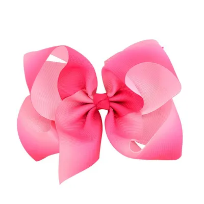 Wholesale Girl Color Blocking Bowknot JOJO Fabric Hair Clip