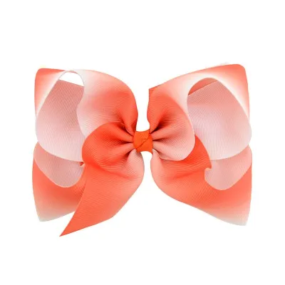Wholesale Girl Color Blocking Bowknot JOJO Fabric Hair Clip