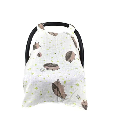 Soft Muslin Cotton Cartoon Print Unisex Kids Seat Cover