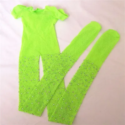 Fashion Girl Shiny Rhinestone Mesh Tights Hosiery Pantyhose for Kids