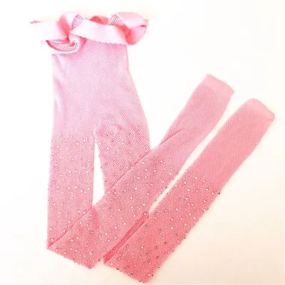 Fashion Girl Shiny Rhinestone Mesh Tights Hosiery Pantyhose for Kids