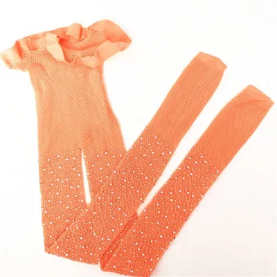 Fashion Girl Shiny Rhinestone Mesh Tights Hosiery Pantyhose for Kids