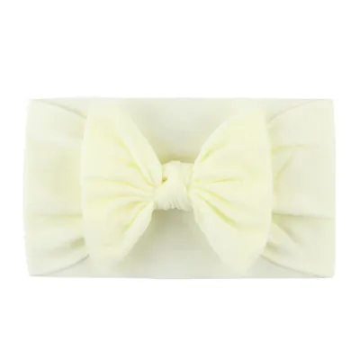 Baby Girl Candy Color Bowknot Headband Plaid Fabric