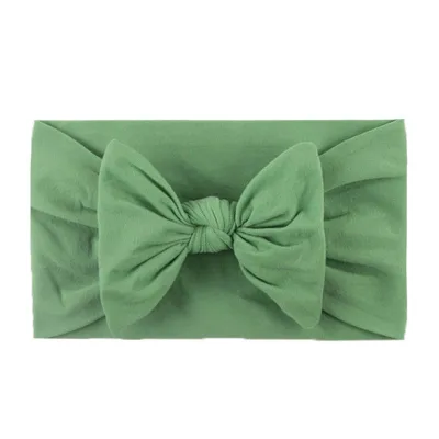Baby Girl Candy Color Bowknot Headband Plaid Fabric