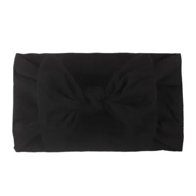 Baby Girl Candy Color Bowknot Headband Plaid Fabric