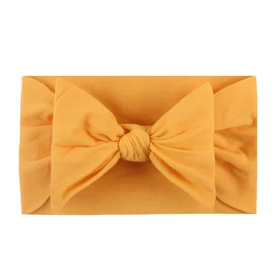 Baby Girl Candy Color Bowknot Headband Plaid Fabric