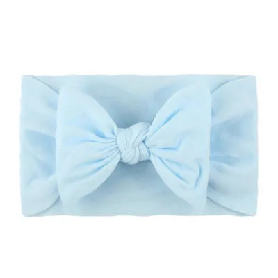 Baby Girl Candy Color Bowknot Headband Plaid Fabric