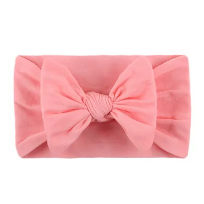 Baby Girl Candy Color Bowknot Headband Plaid Fabric